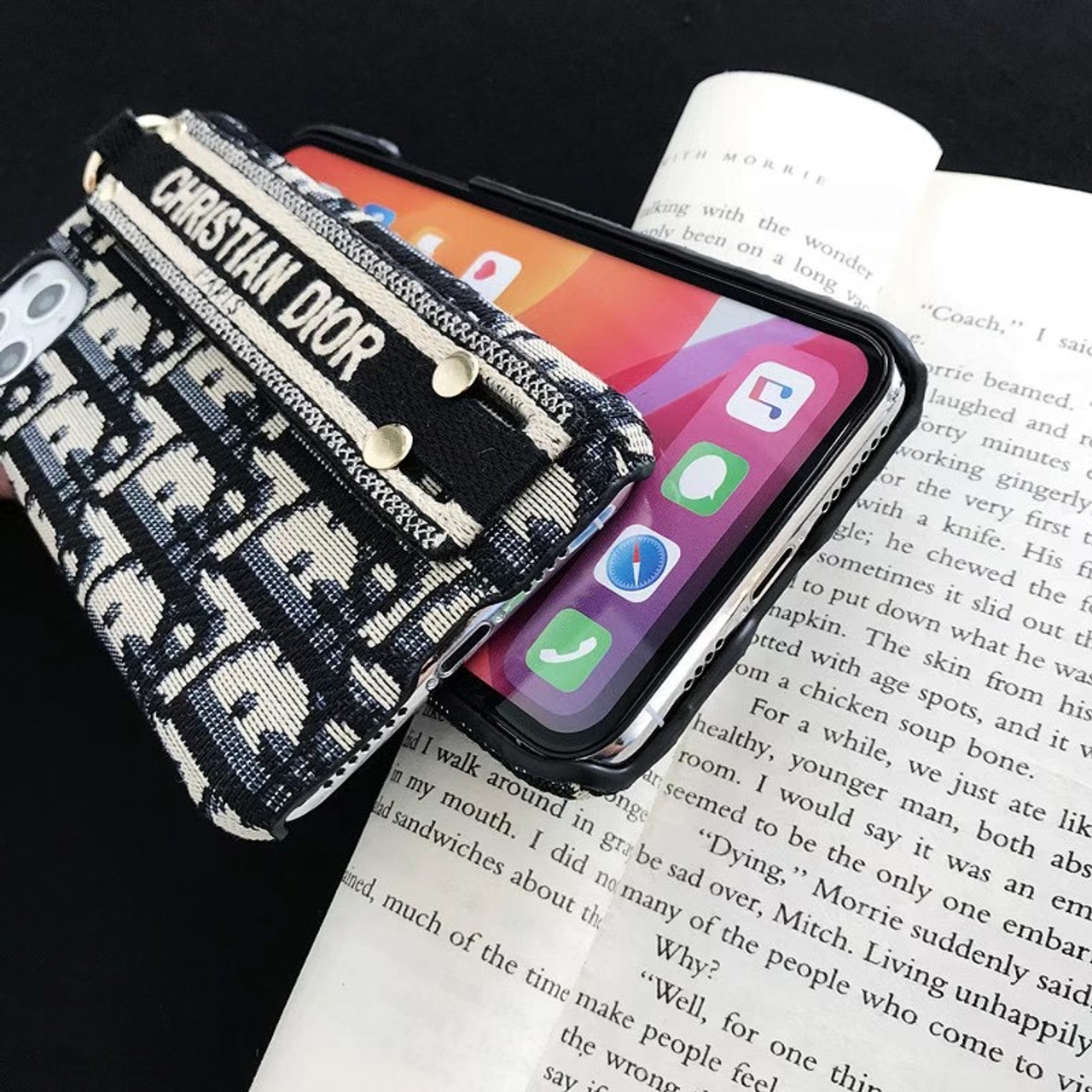 Christian dior phone online case with strap
