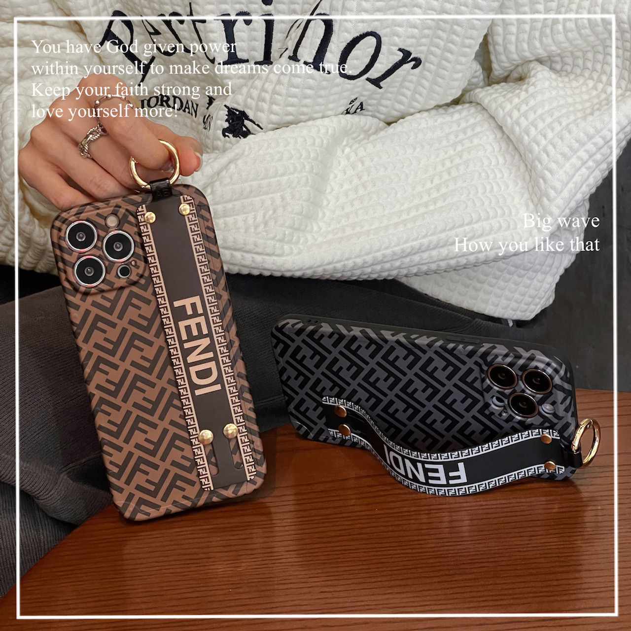FENDI - 正規品iphone14case 新品未使用 FENDI】フェンディ レザー iPhone14 ケース (FENDI/iPhone