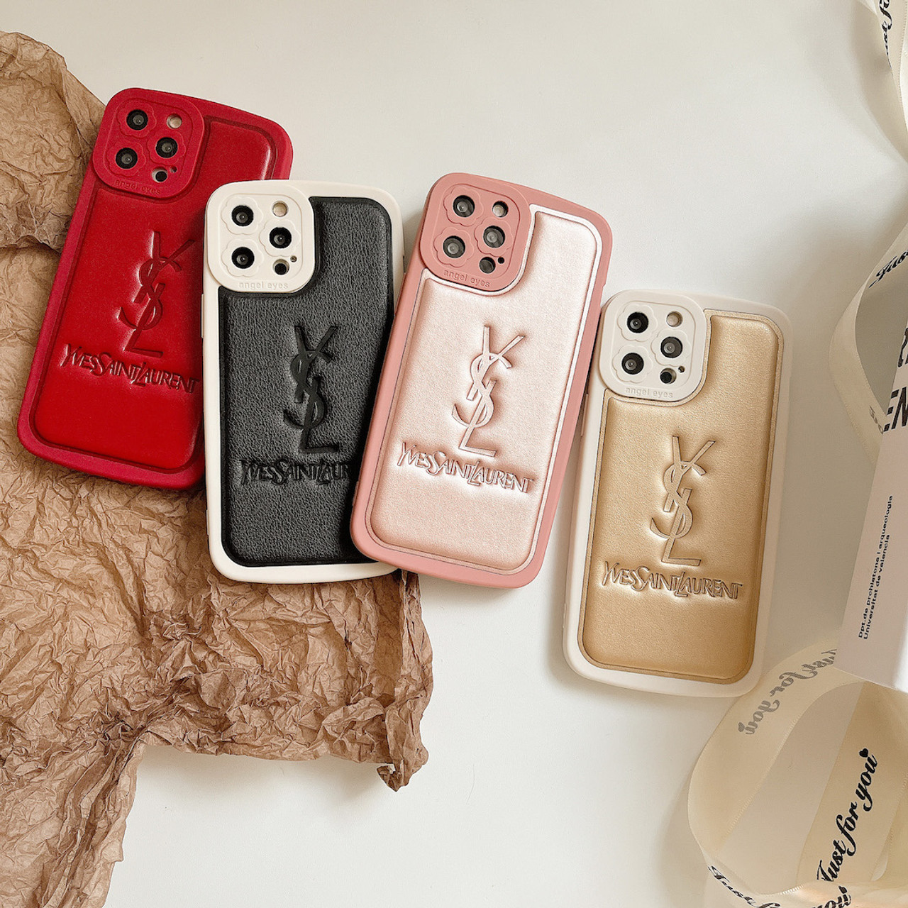 YSL luxury iphone 14/13 pro max case coque hulle