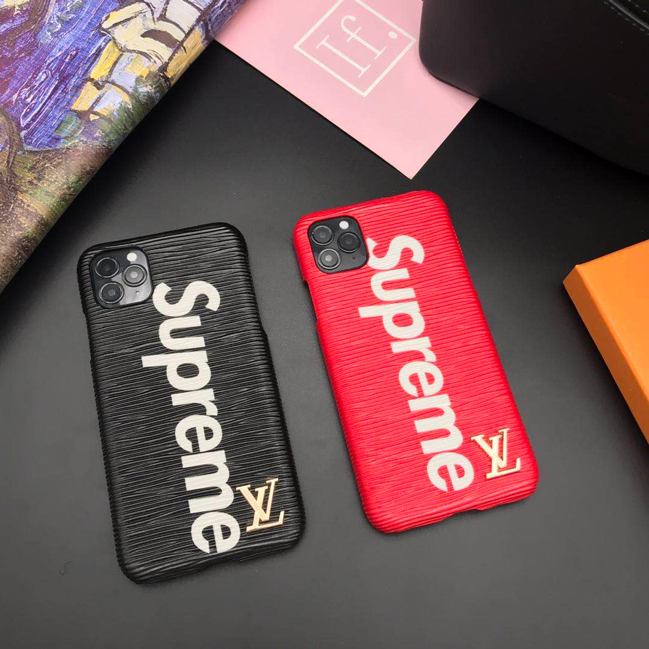 Louis Vuitton Supreme Cover Coque Case For Apple iPhone 14 Pro Max Plus 13  12 X Xr Xs 7 8 /1