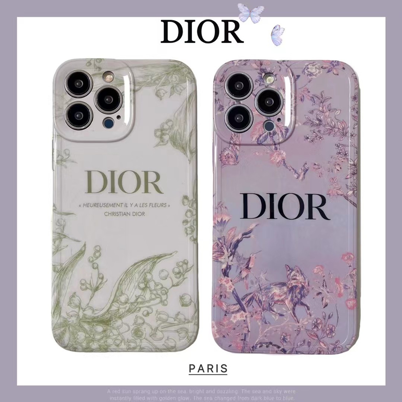 CHRISTIAN DIOR Coque Cover Case For Apple iPhone 15 Pro Max 14 13