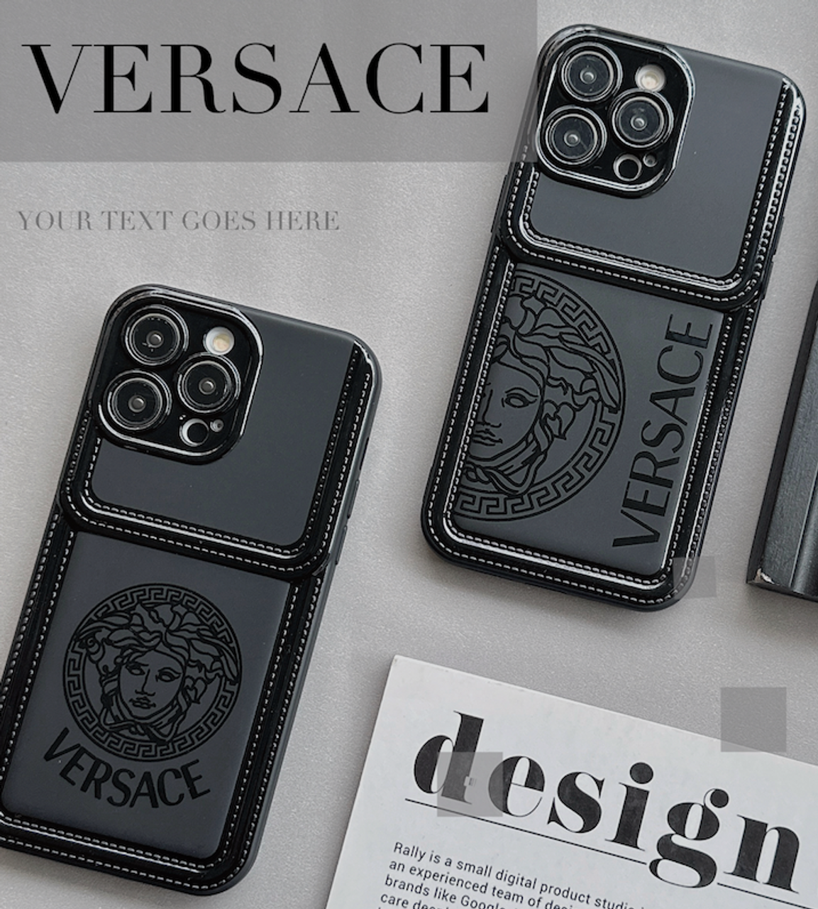 Versace Coque Cover Case For Apple iPhone 15 Pro Max 13 12 11 /1
