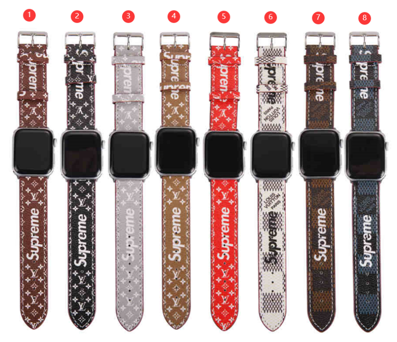 Supreme Adidas Band Strap Bracelet For All Apple Watch Series SE 7
