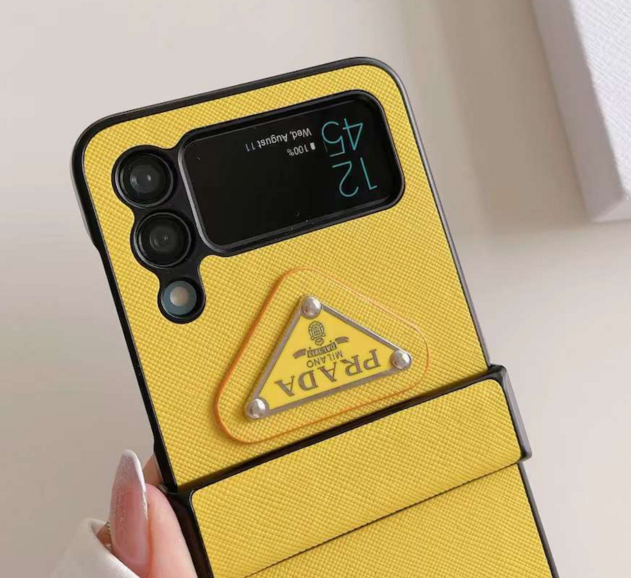 Louis Vuitton prada phone case for iphone 15 galaxy z flip5 4, by Rerecase