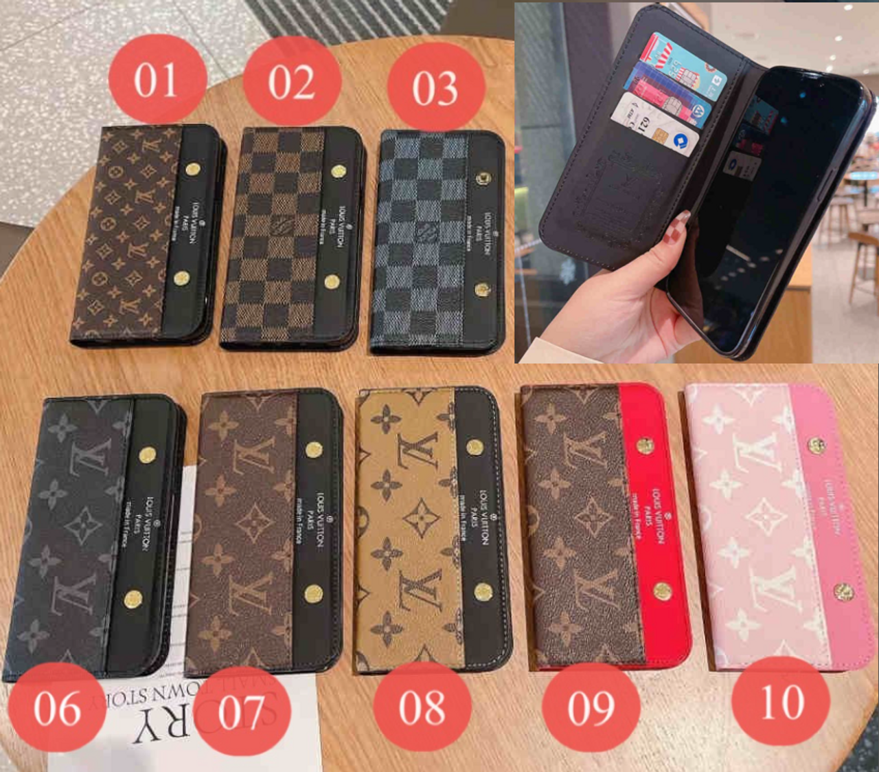 Louis Vuitton Wallet Coque Cover Case For Apple iPhone 15 Pro Max