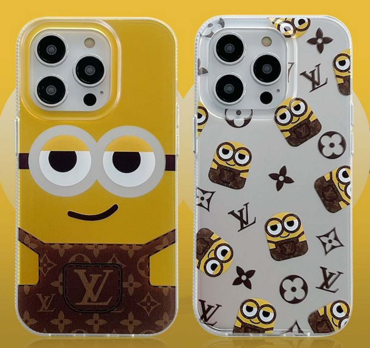 Louis Vuitton Minions Coque Cover Case For Apple iPhone 15 Pro Max iPhone  14 13 12 11