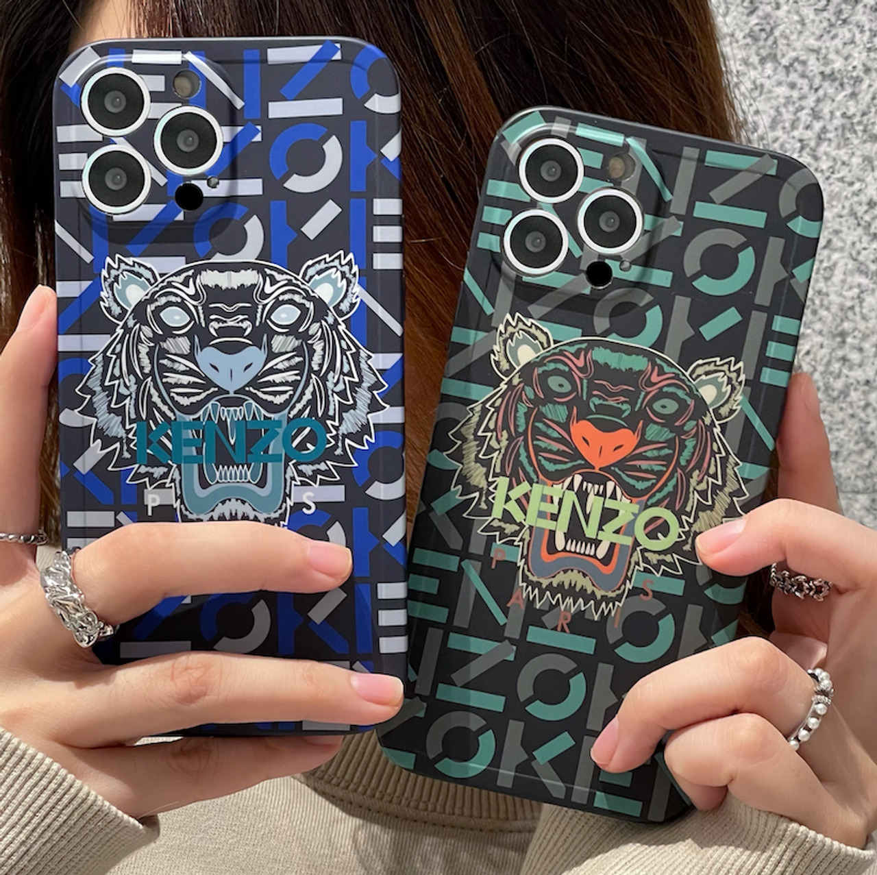 【KENZO】KENZO IPHONE CASE 14 PRO MAX / 14 PRO KENZO Coque Cover Case For Apple iPhone 15 Pro Max 14 13 12