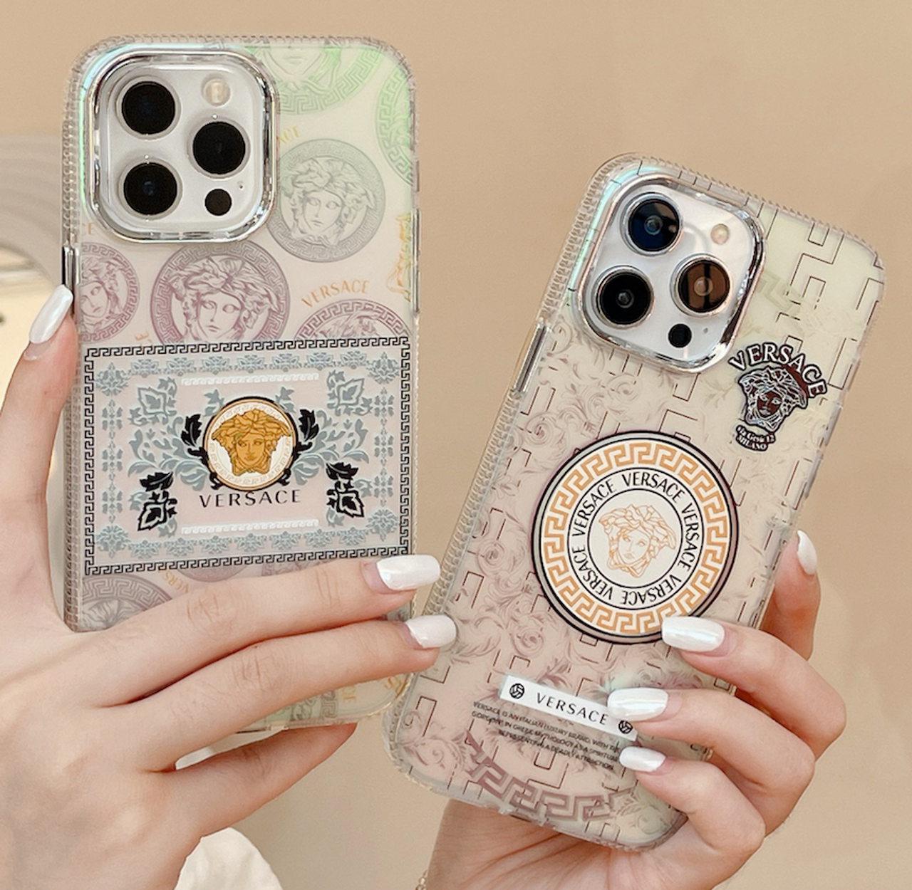 VERSACE Coque Cover Case For Apple iPhone 15 Pro Max 14 13 12 11 /5