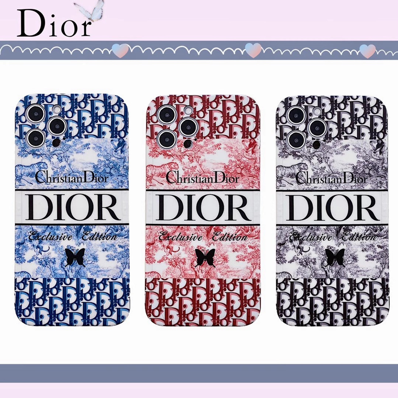 CHRISTIAN DIOR Cover Case For Apple iPhone 15 Pro Max 14 13 12 11