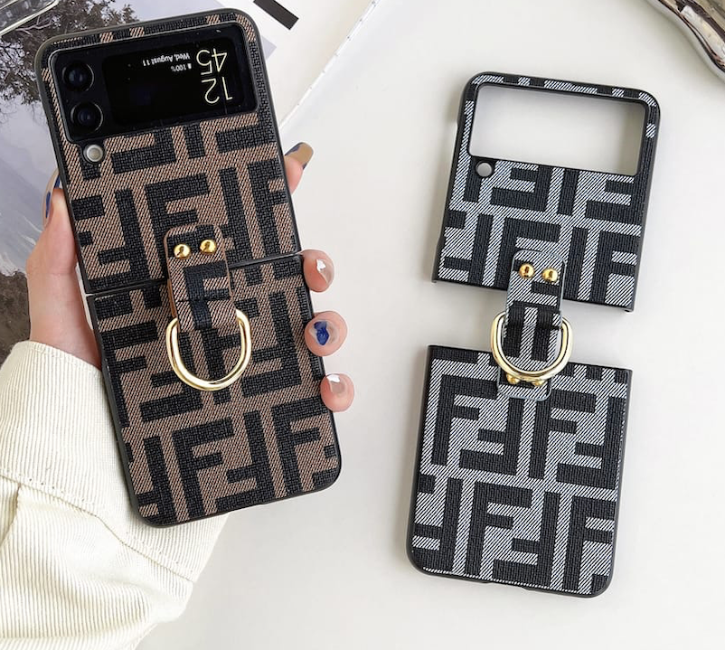 m*m様 FENDI phone case FENDI Coque Cover Case For Samsung Galaxy Z Flip 6 - Z Flip 5 - Z