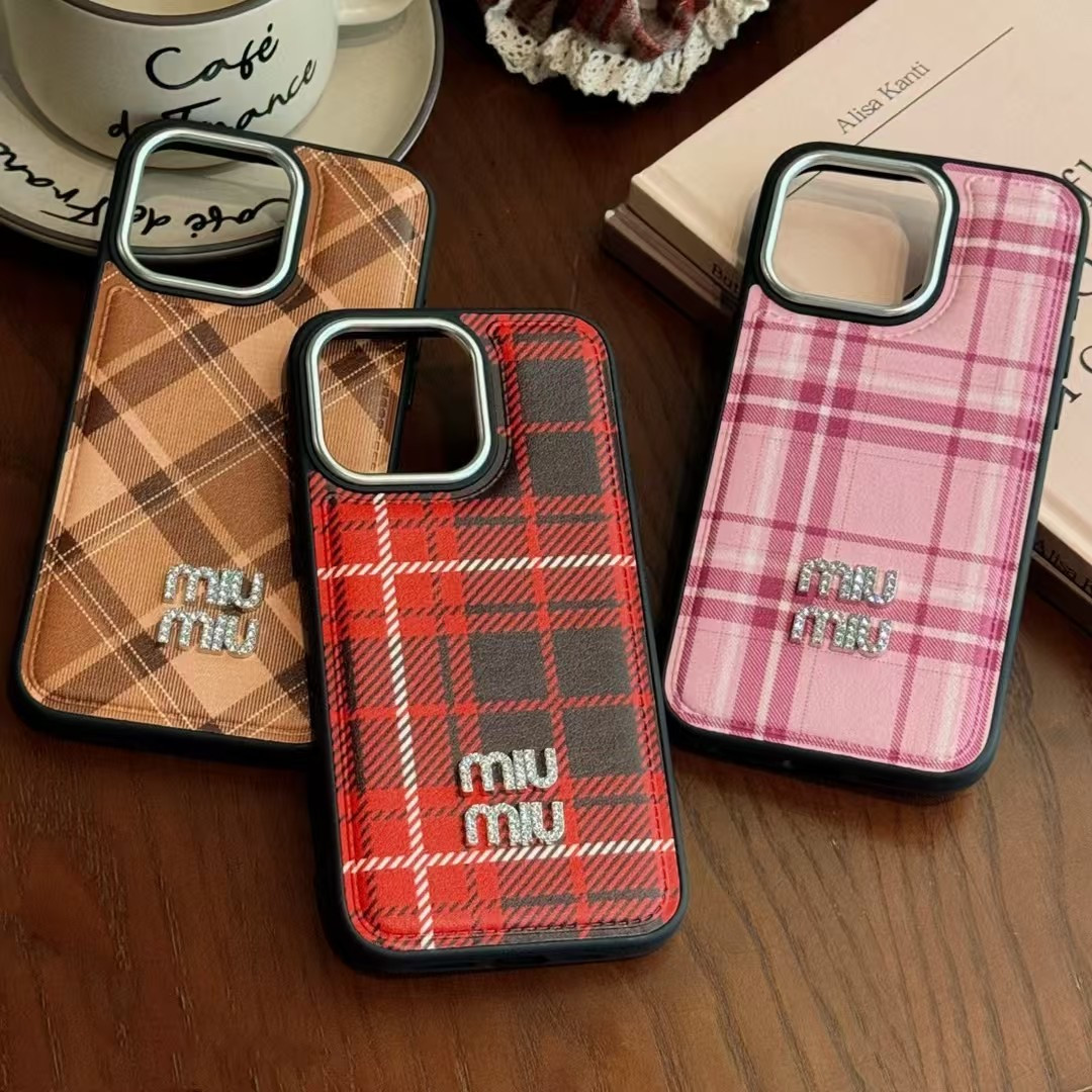 MIU MIU Coque Cover Case For Apple iPhone 16 Pro Max 15 14 13. /6