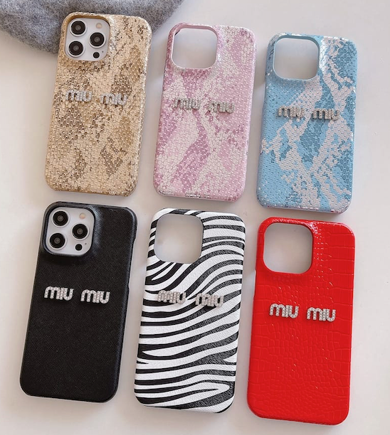 クリアランス卸し売り 新品 MIU MIU iPhone 14 PRO MAX ケース ミュウ