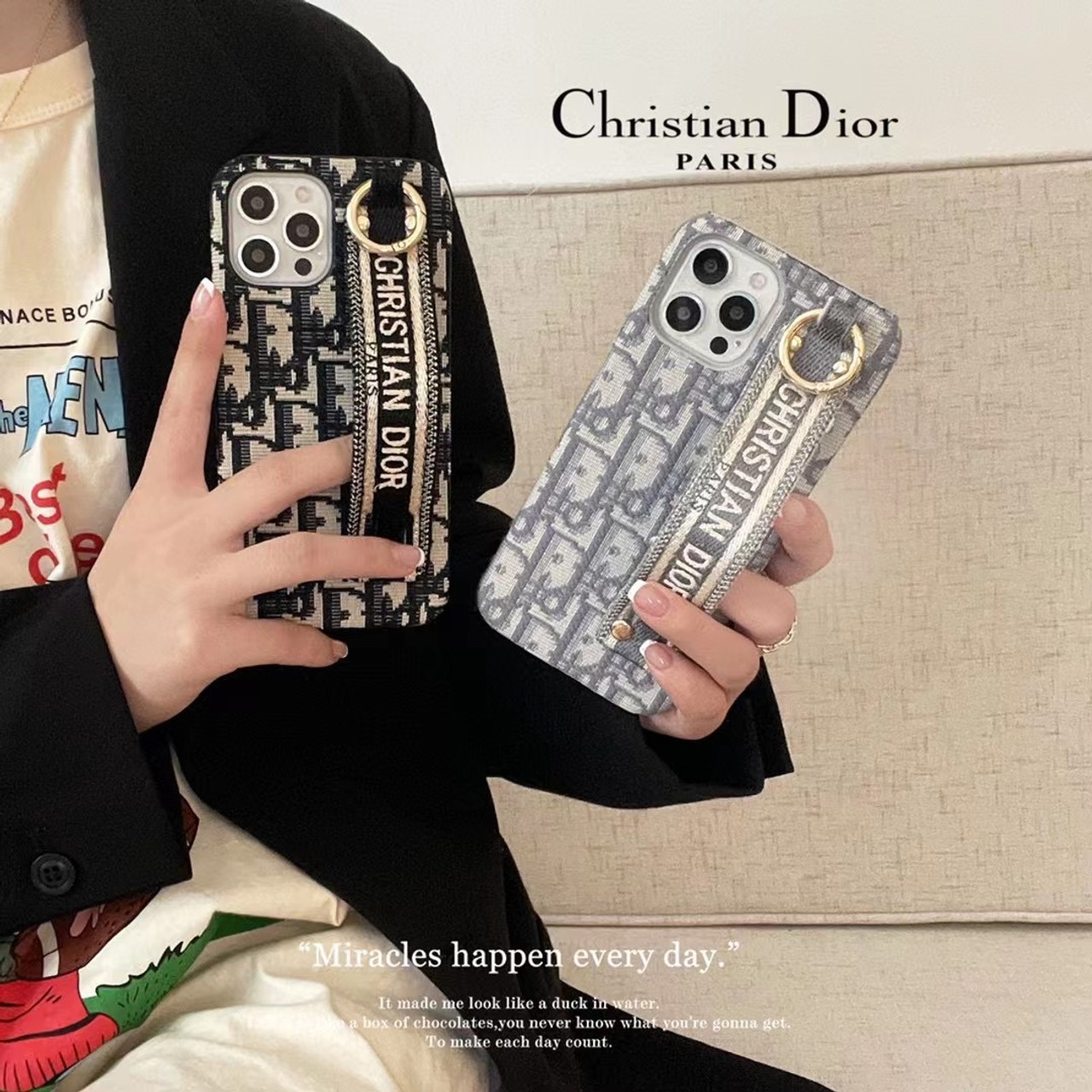 Dior Christian Dior Cover Case For Apple iPhone 14 Pro Max Plus 13 