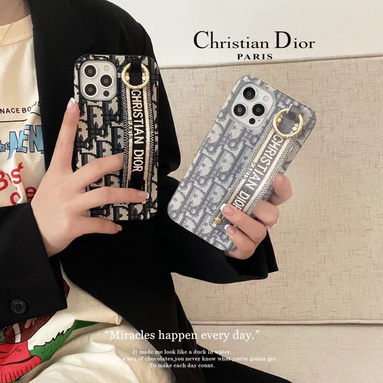 Dior Christian Dior Cover Case For Apple iPhone 14 Pro Max Plus 13