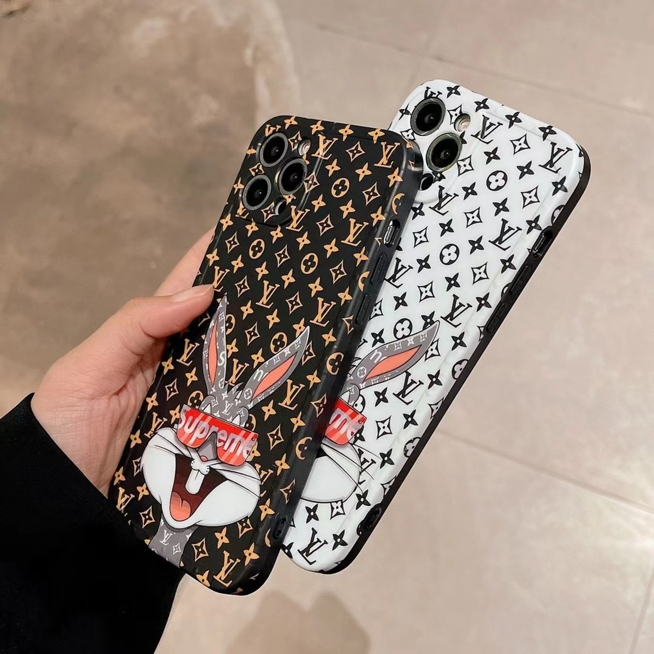 Louis Vuitton Supreme Bugs Bunny Cover Case Apple iPhone 14 Pro Max Plus 13  12 11 Xr Xs