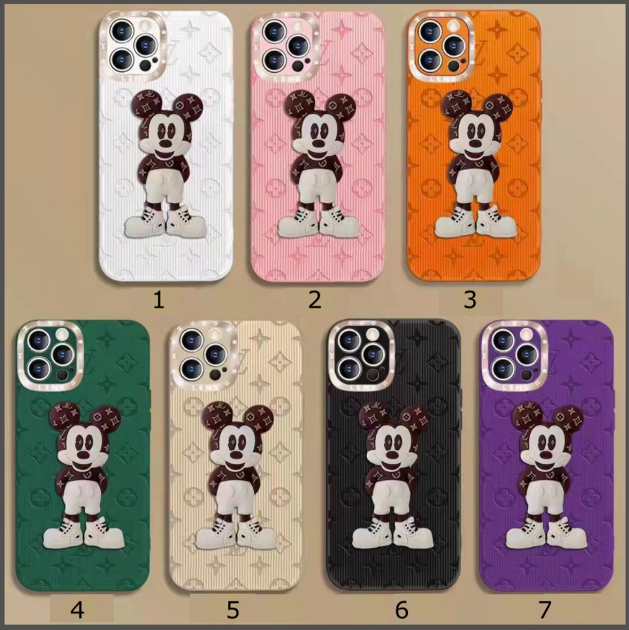 LOUIS VUITTON MICKEY MOUSE iPhone 15 Pro Max Case Cover