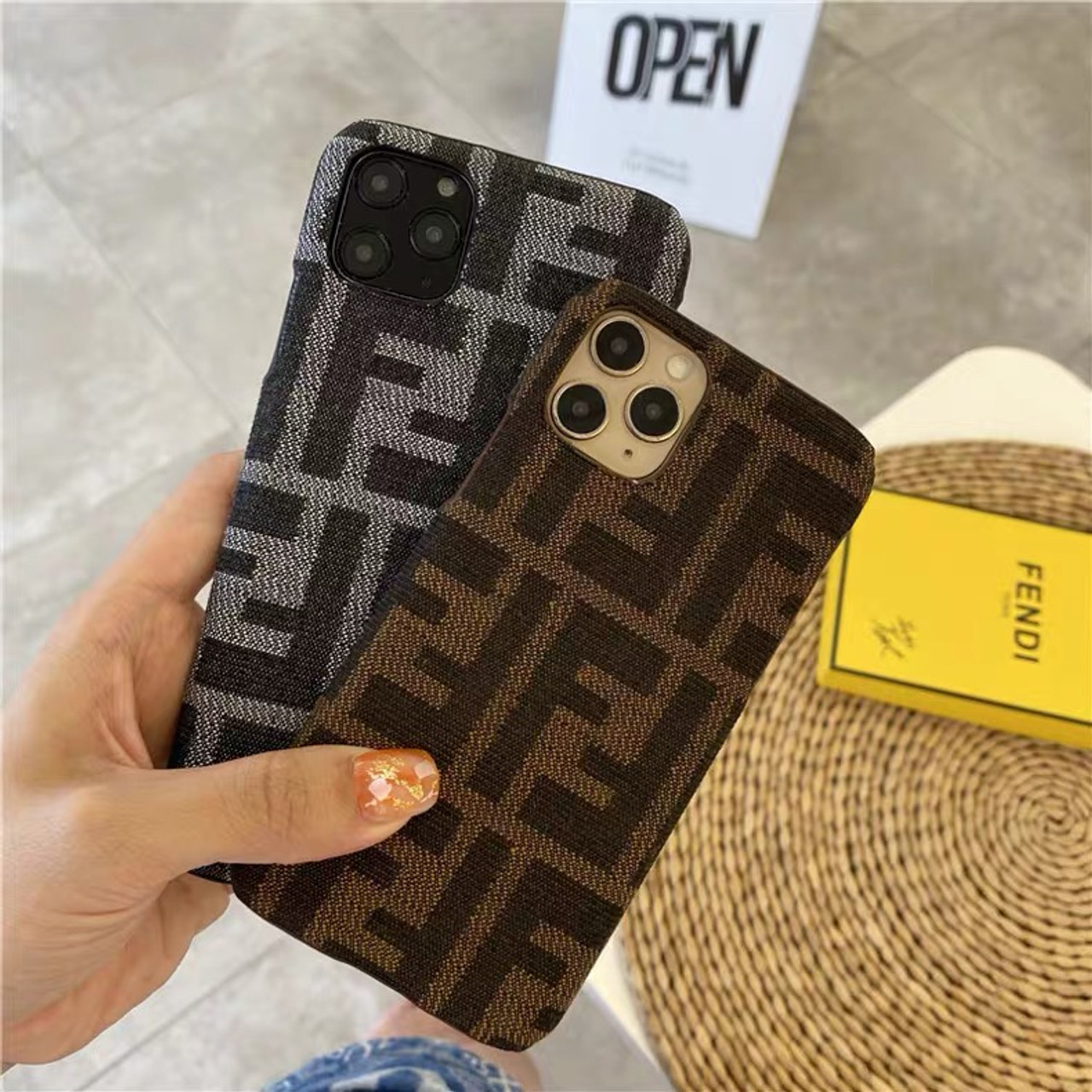 Fendi Roma Coque Cover Case For Apple iPhone 14 Pro Max 13 12 11 Xr Xs