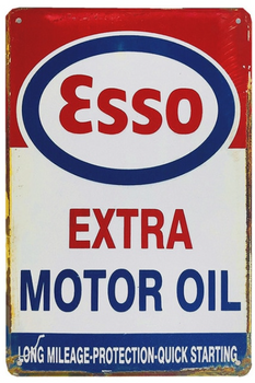 Vintage Metal Plates Classic Motor Parts Sales Service Garage Car Oil Texaco Signs Tin Poster Decorative Wall Stickers Deco Pub Bar Michelin Tag Champion Pontiac Castrol  Gulf Elf Mobil 1 Esso Mopar Gulf Bridgestone