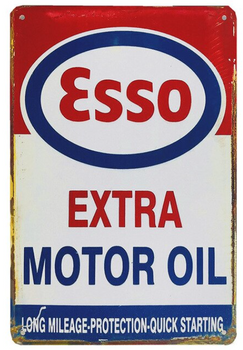 Vintage Metal Plates Classic Motor Parts Sales Service Garage Car Oil Texaco Signs Tin Poster Decorative Wall Stickers Deco Pub Bar Michelin Tag Champion Pontiac Castrol  Gulf Elf Mobil 1 Esso Mopar Gulf