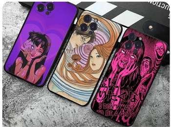 OnlineBoutikStore, Luxury Case Cover Coque Custodia Hulle Funda MANGA ANIME Junji Ito Terror Horror For Apple Iphone 15 14 Pro Max Plus Mini 13 12 11, RhinoShield, Casetify #CaseIphone15  /7