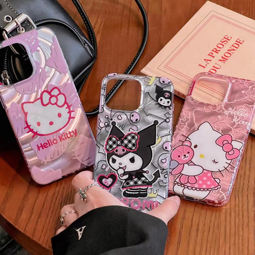 OnlineBoutikStore, Case HELLO KITTY KUROMI Cover Coque Custodia Hulle Funda For Apple Iphone 15 Pro Max Iphone 14 13 12 11, RhinoShield, Casetify #CaseIphone15 #CaseIphone14