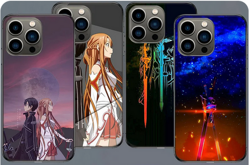 OnlineBoutikStore, Sword Art Online SAO Anime Japan Manga Soft Coque Cover Case For Iphone 15 Pro Max 14 13 12 11, Casetify, RhinoShield #CaseIphone15 #CaseIphone14 /1