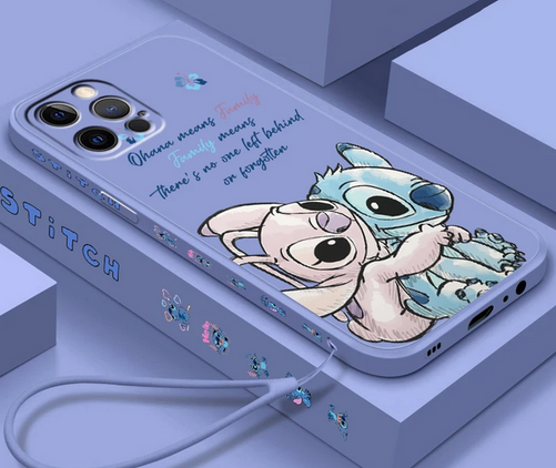 OnlineBoutikStore, Luxury Case Cover Coque Custodia Hulle Funda DISNEY LILO AND STITCH CARTOON ANIME For Apple Iphone 15 14 Pro Max Plus Mini 13 12 11, RhinoShield, Casetify #CaseIphone15  /12