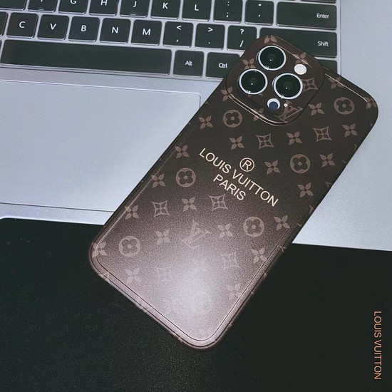 Louis Vuitton Leather Wallet Case iPhone 15 14 13 12 11 Pro Max LV-5