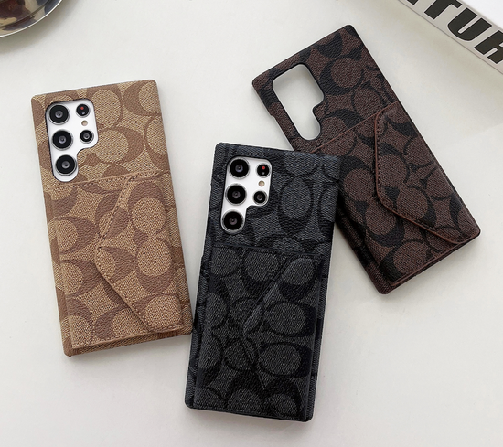 Louis Vuitton samsung s24 ultra leather case designer lv galaxy s23 s24 s22  plus wallet case mens women