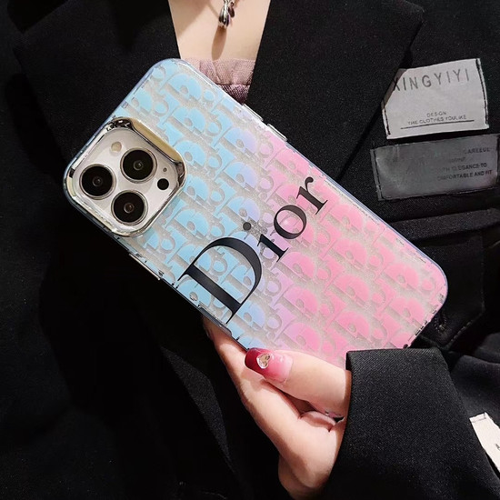Dior iPhone 15 Pro Max 15 Plus Case Luxury Shoulder card monogram strap  girl fashion