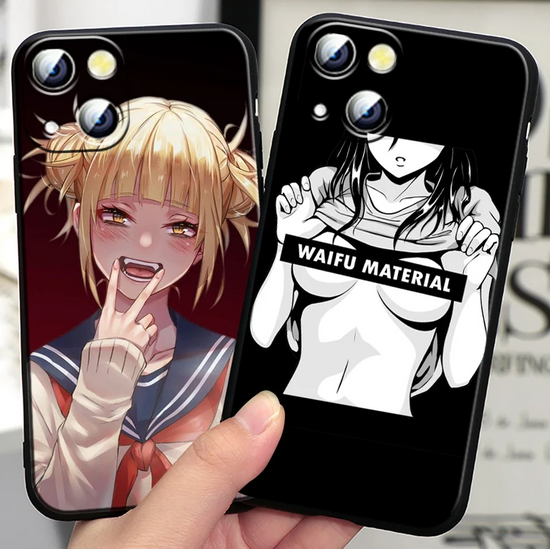 OnlineBoutikStore, Luxury Case Cover Coque Custodia Hulle Funda Sugoi Senpai Waifu Sexy Anime Manga For Apple iPhone 15 Pro Max Plus Mini 14 13 12 11  /
