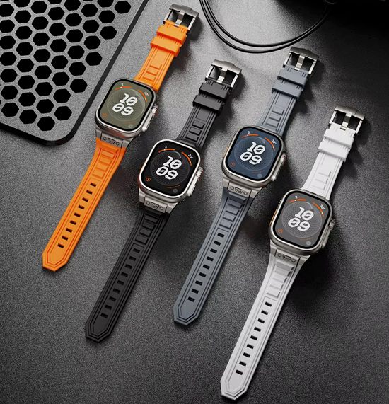 OnlineBoutikStore, luxury Originals Silicone Steel Sport Strap Band Bracelet For All Apple Watch Series #AppleWatch #AppleWatchStrap #BandWatchApple /5