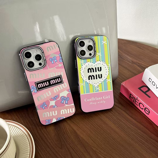 MIU MIU Coque Cover Case For Apple iPhone 16 Pro Max 15 14 13. /6