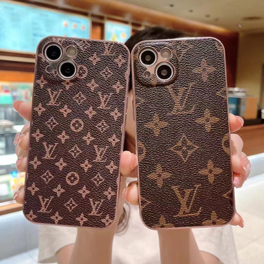 LV YSL Gucci Loewe iphone 15 Pro Max 15 plus case purple monogram