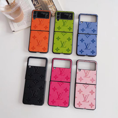 LOUIS VUITTON LV YELLOW PATERN ICON LOGO Samsung Galaxy Z Flip 4 Case Cover