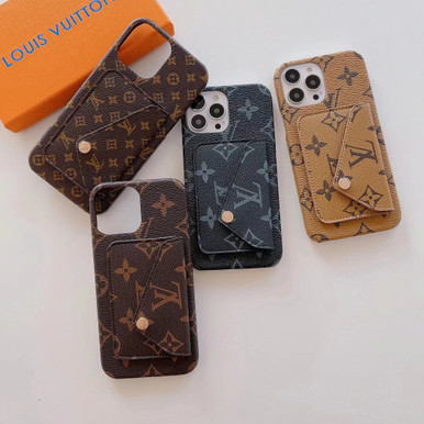 Louis Vuitton iPhone 12/12 Pro ケース ブラック Black Emboss LV Wallet iPhone Case – MikesTreasuresCrafts