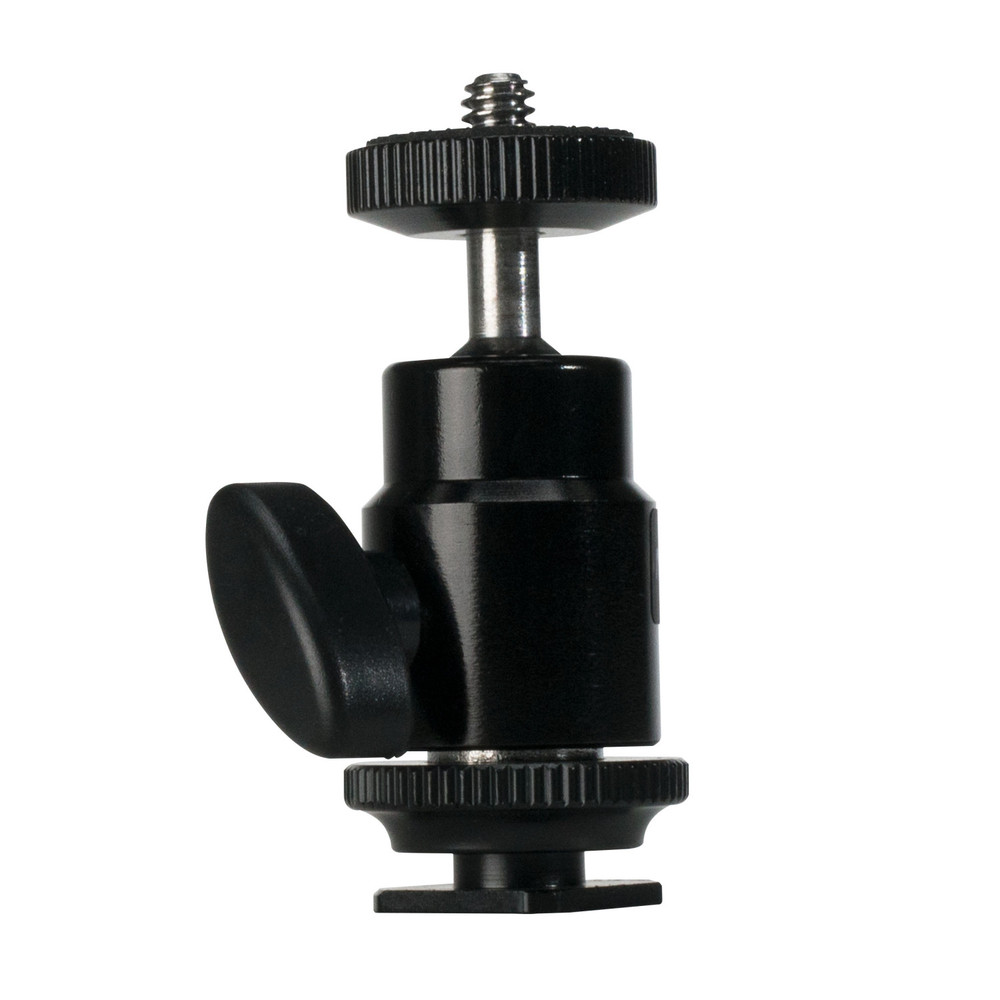 Nanlite Mini Ball Head with Hot Shoe Adapter and 1/4''-20 Mount