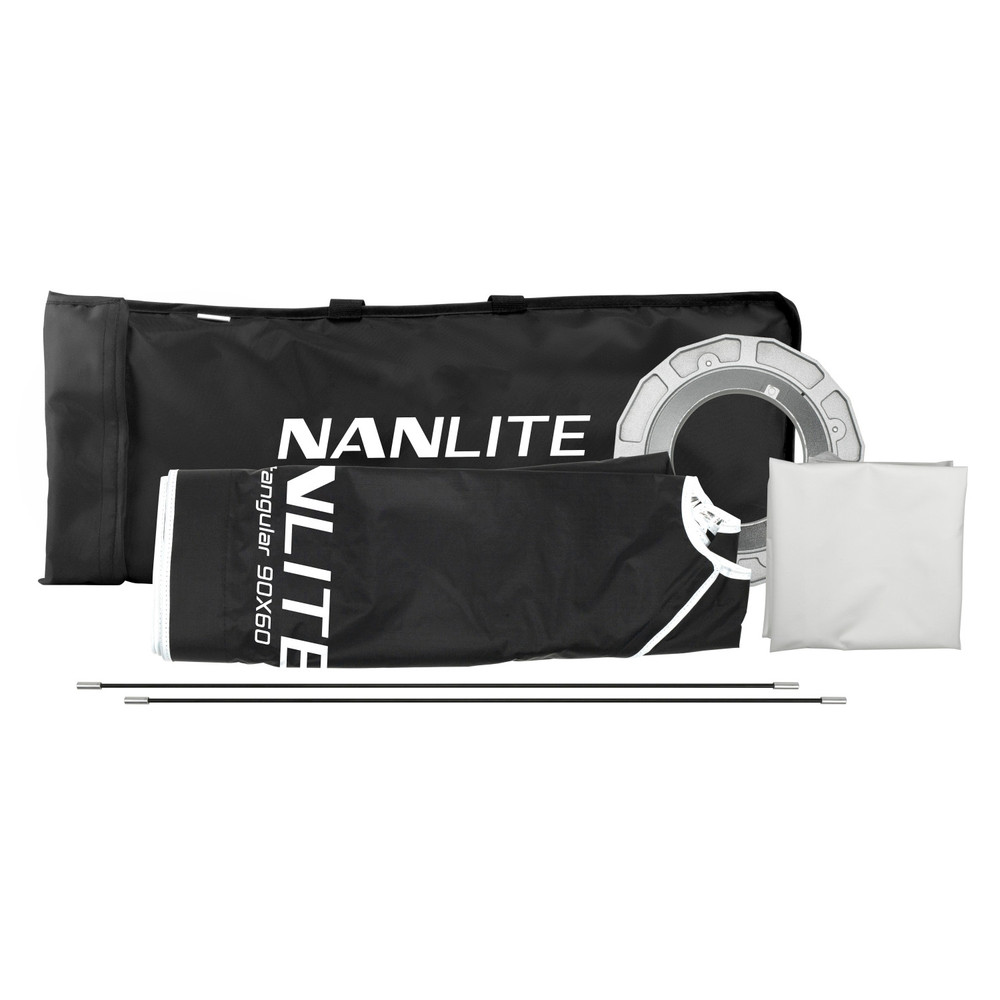 Nanlite Rectangular Softbox 90x60 with Bowens Mount (35x24in) (Open Box)