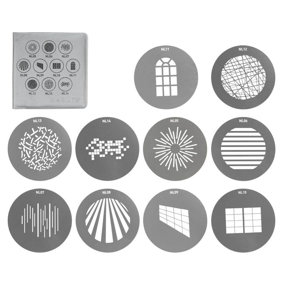 Nanlite Gobo Set 1 for Forza FM Mount Projector (Open Box)