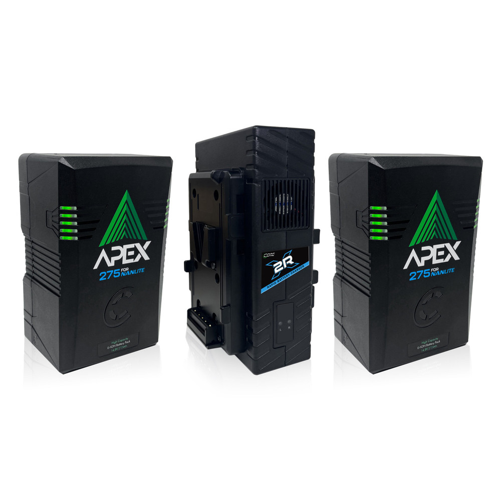Nanlite Core Apex 275 Dual V-Mount Batteries and Charger Kit