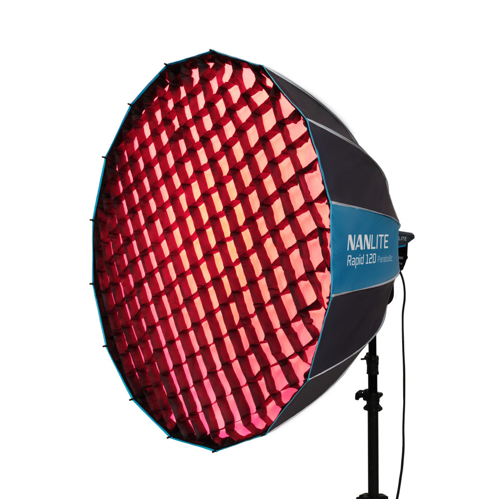 Nanlite Rapid 120 Parabolic Softbox with Grid and Bowens Mount (47in)