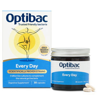 Optibac Probiotics Every Day - the original Every Day friendly bacteria supplement - pack & jar - 2 pack