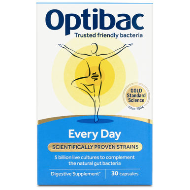 Optibac Probiotics Every Day - the original Every Day friendly bacteria supplement - front of pack - 2 pack