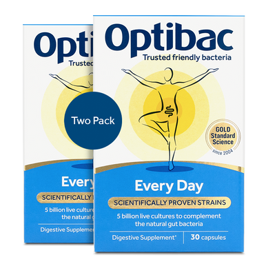 Optibac Probiotics Every Day - the original Every Day friendly bacteria supplement - 2 pack