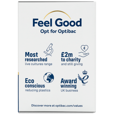 Optibac Probiotics Every Day MAX - a premium probiotic supplement with 75 billion live cultures - Optibac values - 30 capsules