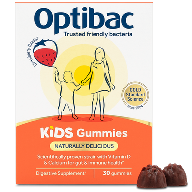 Optibac Probiotics Kids Gummies - probiotic gummies for kids - pack & gummies - 2 pack