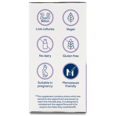 Optibac Probiotics Intimate Flora For Women - probiotics for women, specifically designed for the vaginal microbiome - suitability - 14 capsules