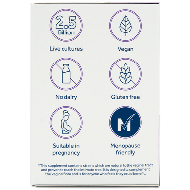 Optibac Probiotics Intimate Flora For Women - probiotics for women, specifically designed for the vaginal microbiome - suitability - 30 capsules