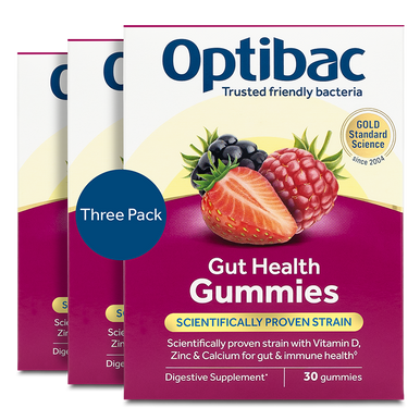 Optibac Probiotics Gold Gut Health Gummies Targeted Digestive & Immune Support (90 Gummies)