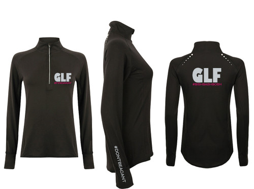 'GLF' Deluxe Long Sleeved ¼ Zip Top